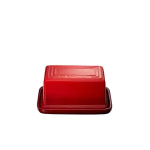 Beurrier europé<span class=keywords><strong>en</strong></span> <span class=keywords><strong>en</strong></span> céramique avec couvercle pour comptoir crème fromage conteneur stockage gardien - Product Image 1