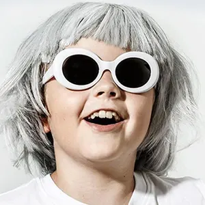 The new Korean version of the round children's sunglasses fashion colorful kids sunglasses cute boys and girls glasses