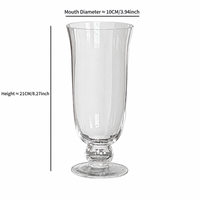 Vase en verre transparent, design minimaliste, vase hydroponique pour fleurs, décoration de vase pour la maison et l'hôtel, arrangement floral
