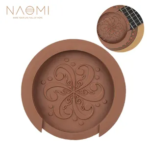 NAOMIi acústica guitarra clásica sonido agujero de cubierta de goma Flexible para macho débil Buffer de sonido macho partes de guitarra - Product Image 2