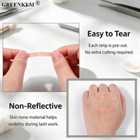 Bande adhésive respirante microporeuse pré-découpée facile à déchirer pour rehaussement de cils, greffe et extension de cils – Outil de maquillage
