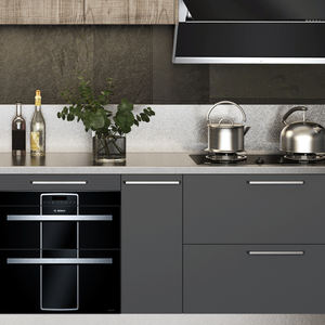 Armoire de cuisine de luxe en acier inoxydable sur mesure avec grandes unités de rangement modulaires - Product Image 5