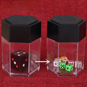 大型多彩爆炸创新一到八变身魔术表演派对娱乐骰子魔术 - Product Image 1