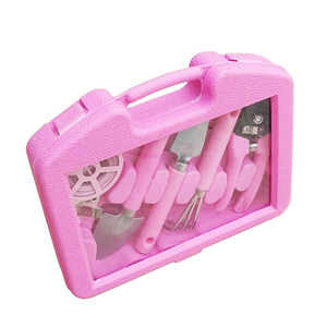 <b>Garden</b> Accessories Pink Gardening <b>Tools</b> Set 5PCS Heavy Duty Gardening Hand <b>Tools</b> with <b>Storage</b> Case <b>Garden</b> Products - Product Image 3