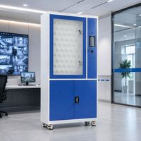 Armoire à clés intelligente avec accès par empreinte digitale et reconnaissance faciale, roulettes de rangement pour clés d'hôtel, de propriété et de véhicule, contrôle quotidien sécurisé et systématique