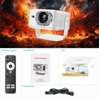 Projecteur GTV direct d'usine, 1080P HD, 800 lumens ANSI, haut-parleur intégré de 10 W, WIFI, dongle Google TV intégré, projecteur de cinéma maison