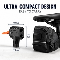 Pompe à vélo manuelle professionnelle Boyan DQTQZ-345 avec guide complet, accessoires, buses multi-usages et adaptateurs de conversion