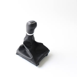 Cache-poussière en cuir pour pommeau de levier de vitesse de voiture Skoda Superb 3T MKII 08-12 5 6 vitesses, style classique, type plat - Product Image 1