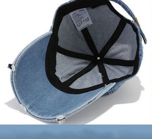 Wholesale <b>Hats</b> Women'S Spring Summer Solid Color <b>Light</b> Plate Outdoor Men'S Travel Sun Protection Wash Hole Cowboy Baseball Cap - Product Image 2
