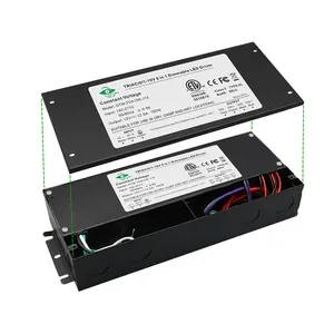 Ul etl caixa de junção de tensão constante, fcc 12 v 24 v triac regulável comutação 150w led driver