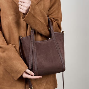 Marque dames sacs à main nouvelle mode femmes chaussures et sac à main dames luxe épaule en cuir véritable femmes seau sac en gros - Product Image 5