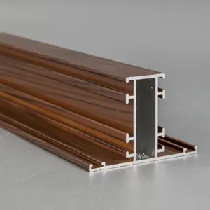 aluminium extrusion profile for aluminum window and door with electrophoresis sand surface in Zhejiang China