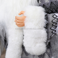 Nouveau design de gnome de Noël noir et blanc, deux tailles, gnome de Noël, décoration de Noël pour la maison