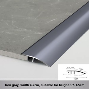 Profilé de transition en aluminium Sunsbuild pour seuil de porte, rampe de seuil, réducteur de hauteur, pour carrelage et parquet, bordure antidérapante en métal - Product Image 5