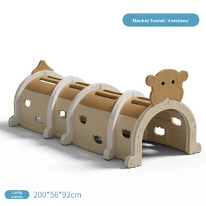 Túnel de Juego Infantil <span class=keywords><strong>para</strong></span> Interiores, Diseño de Animales, Plástico, Multifuncional, <span class=keywords><strong>para</strong></span> Gatear, Educación Temprana, Tren Pequeño - Product Image 6