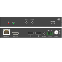 Extensor HDMI USB C de 18Gbps sobre HDBaseT2.0 hasta 100m para sistema de cine en casa