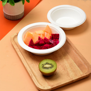 Biodegradable Sugarcane Pulp <b>Paper</b> <b>Bowls</b> Round Thickened Disposable For Party Snack Soup Dipping Sauce <b>Bowl</b> - Product Image 2