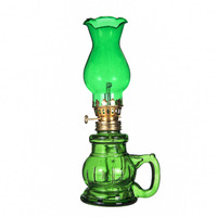 Lampes à kérosène en verre rétro, faites à la main, décoration d'intérieur, lumières de nuit et d'urgence, ambiance de camping