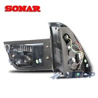 Lampu Belakang HETOP SONAR E53 1999-2002 Seri X5 Upgrade Lampu Belakang LED Plug and Play DRL Aksesoris untuk BMW