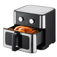 Friteuses à air chaud électriques intelligentes Aifa 4L 6L 8L Series avec écran tactile, sans huile, saines, avec couvercle en acier inoxydable