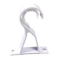 Support de tringle à rideau romaine, Accessoires de fixation pour tringle simple, Base de tringle à rideau, Support supérieur, Support à crochet