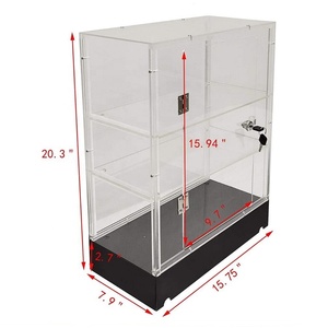 Tủ Trưng Bày <span class=keywords><strong>Acrylic</strong></span> Có Thể Khóa Với Đế Màu Đen - Product Image 5