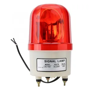 Sound and Light Alarm Rotating 12V/24V/220V/380V Waterproof Warning Light Safety Traffic Light