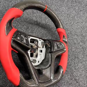 <span class=keywords><strong>Volant</strong></span> sport en fibre de carbone de haute qualité ZHOUCHI pour Chevrolet Camaro, <span class=keywords><strong>cuir</strong></span> rouge, durable, NOUVEAU design 2015- 3 branches - Product Image 2
