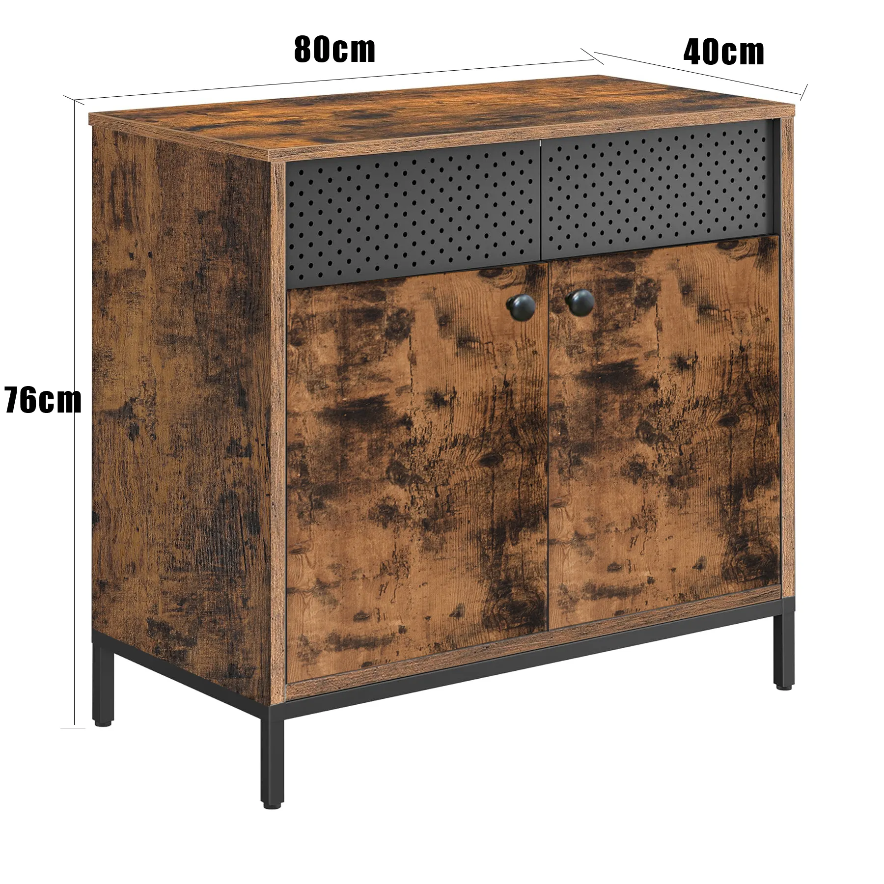 Vente en gros Armoire de rangement avec porte Armoire en bois Buffet en bois pour salon chambre à coucher cuisine