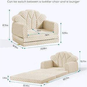 Giving Tree Kids <b>Sofa</b> Foldable Soft Chair For Children Age 3 And Above Color Options Available - Product Image 4