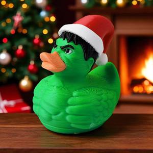 Vashine 3D Christmas the <span class=keywords><strong>Hulk</strong></span> Duck Toys Materiales de protección ecológicos Decoración del hogar Toi Creativity Funny Plastic Crafts - Product Image 3