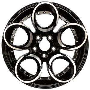 Llantas de aleación de tamaño completo tipo trébol de cuatro hojas de 17 pulgadas con remaches, 4 o 5 birlos, labio mecanizado, para modificación todoterreno - Product Image 2