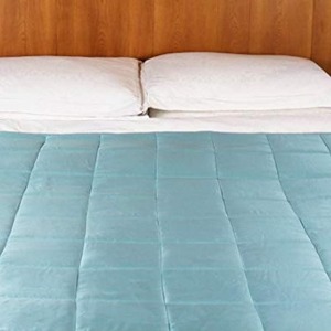 Couverture lestée en fibre de bambou bleu clair, fraîche et respirante, pour usage domestique, différentes tailles, lavable en machine, couleur unie, produit de première qualité - Product Image 3