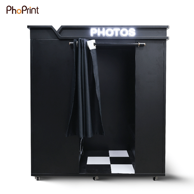 Phoprint Interactive Photo Booth Machine Instant Print Selfie Photo Booth for Shopping Mall