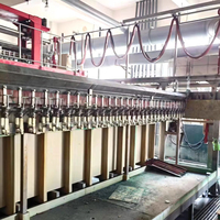 Ligne de placage horizontale automatique de circuits imprimés avec moteur et roulement pour un dépôt uniforme de cuivre, capacité de 1000 pièces/jour