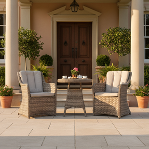 Juego <span class=keywords><strong>de</strong></span> Comedor <span class=keywords><strong>de</strong></span> Jardín Moderno y Lujoso, Silla Reclinable Ancha <span class=keywords><strong>de</strong></span> Ratán, Mesa <span class=keywords><strong>de</strong></span> Bistró <span class=keywords><strong>Madrid</strong></span>, Hecho a Mano, Ecológico, para Uso en Patio - Product Image 2