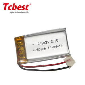 Polymer TC402035 li-polímero Rechargeable battery <span class=keywords><strong>3</strong></span>,7 v with 250mAh - Product Image 2