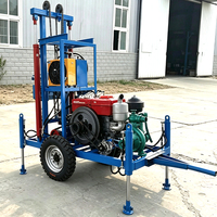 Machine de forage rotative sur roues à succès commercial, engin de forage hydraulique pour le forage profond des eaux souterraines