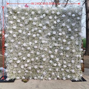 Wholesale <b>Artificial</b> Silk Flower Wall Graduation Wedding Back School Easter Home Decor-Customizable Size 8ftx8ft Flower wall - Product Image 2