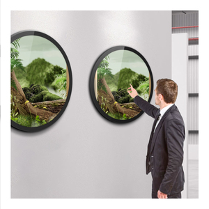 Écran publicitaire tactile LCD 15,7 pouces, système Android Windows, écran numérique circulaire rond, affichage numérique - Product Image 1