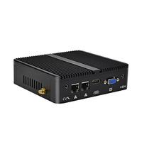Mini PC Industrial sin Ventilador con RS232 RS485, Almacenamiento Dual MSATA SATA, Diseño de Amplio Rango de Temperatura para Sistemas Integrados