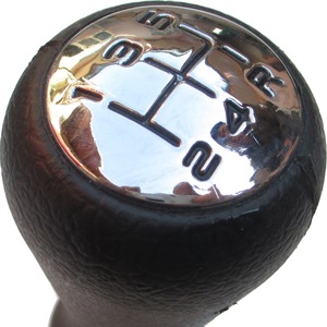Peugeot Car Gear <b>Shift</b> <b>Knob</b> Leather Electroplated Cover Ergonomic Design For 206 307 406 Models - Product Image 4
