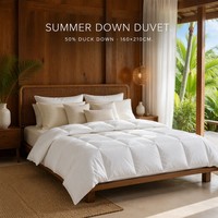 Couette d'été Xueruisha rafraîchissante 50% duvet de canard, respirante, écologique, 320g, en coton, ensembles de literie, édredons de luxe
