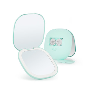 Biểu Tượng Tùy Chỉnh Du Lịch Có Thể Gập Lại Cầm Tay Cầm Tay <span class=keywords><strong>Make</strong></span> <span class=keywords><strong>Up</strong></span> Nhỏ Mini Trang Điểm Gương Với Ánh Sáng LED Nhỏ Gọn Túi Gương - Product Image 4