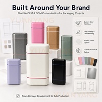 Boîte de déodorant en aluminium anti-fuite pour déodorants solides, durable, rechargeable, écologique, contenants métalliques vides