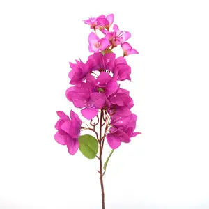 Grosir Dekorasi Taman Pernikahan Bugenvil Sutra Penjualan Panas Batang Tunggal Bunga Kecil Semprot Buatan Bugenvil