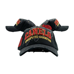 หมวกแก๊ปคุณภาพใหม่ Gorra Fino X Canelo Alvarez ปักโลโก้ 3 มิติ ปีกโค้ง 5 ชิ้น พร้อมโค้ด NFC หมวกเบสบอล Canelo Alvarez - Product Image 6