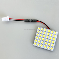 Accessoires pour véhicules, éclairage intérieur automobile, 12V blanc, 5050 SMD, 36 LED, panneau 36 SMD, lampe de lecture pour voiture, éclairage de plaque d'immatriculation