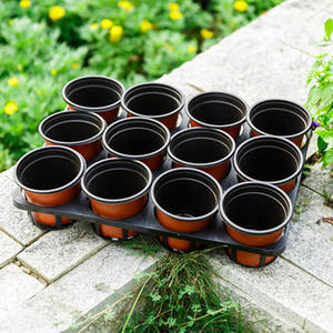 Pot de culture en plastique bicolore résistant aux chutes pour semis, pot de fleurs pour jardin domestique, pot de pépinière, pot de transplantation pour semis de fleurs - Product Image 5