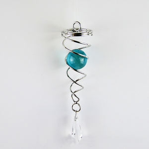 Colgante Twisterstainless Steel Wind Chime Wind Spinner Estabilizador <span class=keywords><strong>Gazing</strong></span> Espiral Ball Tail Wind Garden Decor - Product Image 5
